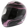 Frank Thomas FT36 Pink G1 Ladies Full Face Motorcycle Helmet Front Left                                                                                                                                                                                        