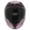 Frank Thomas FT36 Pink G1 Ladies Full Face Motorcycle Helmet Front                                                                                                                                                                                             