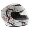 Frank Thomas FT36SV Cherry White Ladies Full Face Motorcycle Helmet Right Side                                                                                                                                                                                 