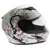 Frank Thomas FT36SV Cherry Silver Ladies Full Face Motorcycle Helmet Right Side                                                                                                                                                                                