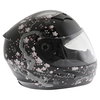 Frank Thomas FT36SV Cherry Black Ladies Full Face Motorcycle Helmet Right Side                                                                                                                                                                                 