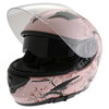 Frank Thomas FT36SV Cherry Pink Ladies Full Face Motorcycle Helmet Open With Sun Visor                                                                                                                                                                         