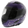 Frank Thomas FT36SV Cherry Purple Ladies Full Face Motorcycle Helmet Front Left                                                                                                                                                                                