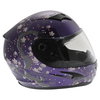 Frank Thomas FT36SV Cherry Purple Ladies Full Face Motorcycle Helmet Right Side                                                                                                                                                                                