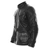 Frank Thomas Zeppelin Black Leather Motorcycle Jacket Side                                                                                                                                                                                                     