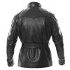 Frank Thomas Zeppelin Black Leather Motorcycle Jacket Back                                                                                                                                                                                                     