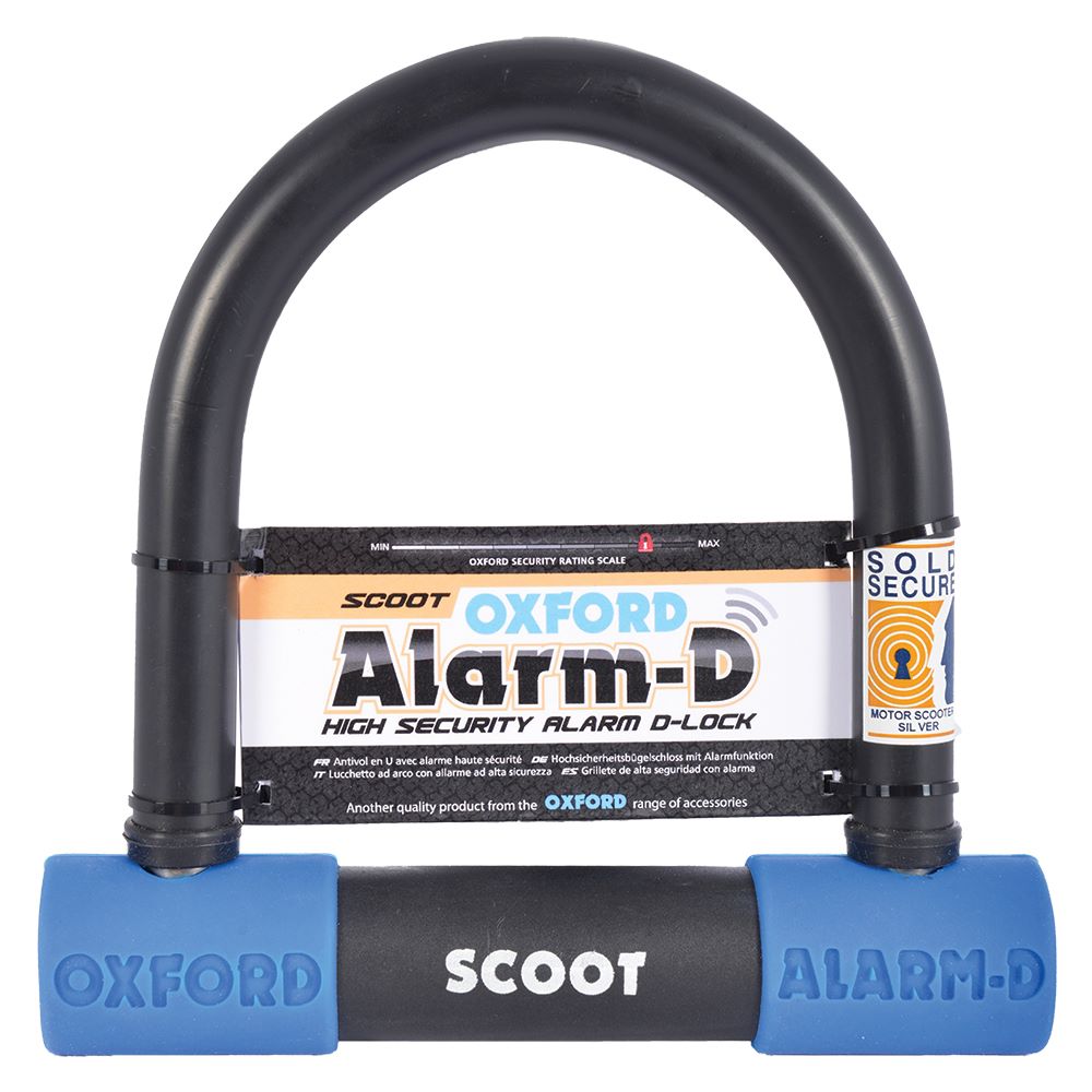 Oxford Products Alarm-D Scoot 200mm x 196mm Shackle Motorcycle Lock                                                                                                                                                                                            