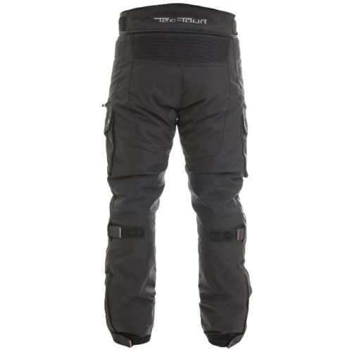 Wolf 2432 Tec-Tour Outlast Black Textile Motorcycle Pants Rear                                                                                                                                                                                                 