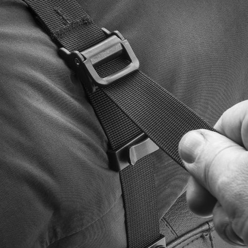 Kriega Cam Straps in use                                                                                                                                                                                                                                       