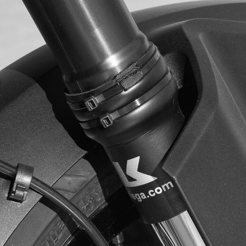 Kriega Fork Seal Cover In Situ                                                                                                                                                                                                                                 