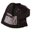 Wolf 2440 GT-S Titanium Mens Black Textile Motorcycle Jacket Inside                                                                                                                                                                                            