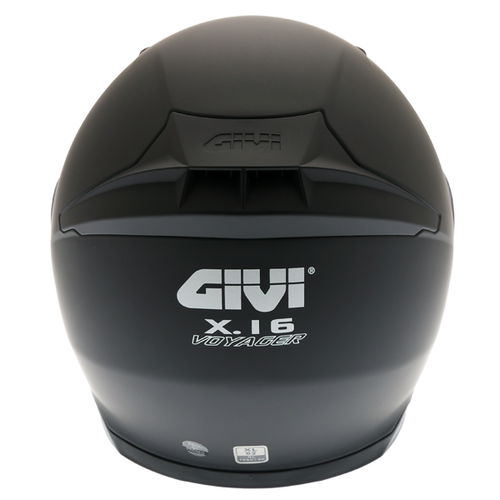 Givi X16 Modular Matt Black Flip Front Motorcycle Helmet Back                                                                                                                                                                                                  