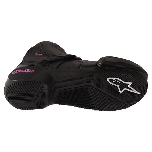 Alpinestars Stella SMX 1 R Black Pink Short Motorcycle Ankle Boots Sole                                                                                                                                                                                        