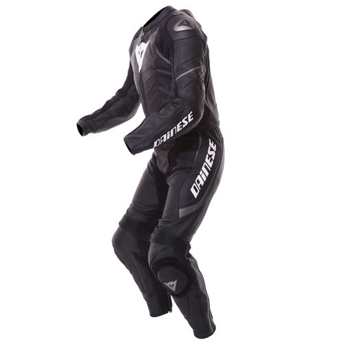 Dainese Avro D1 2pc Mens Black Anthracite Leather Motorcycle Suit Racing crouch                                                                                                                                                                                