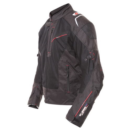 Oxford Products Estoril 2 Air Mens Black Textile Motorcycle Jacket Side                                                                                                                                                                                        