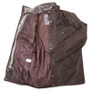 Frank Thomas Cashmere Brown Leather Motorcycle Jacket Inside                                                                                                                                                                                                   