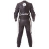 BKS Dakota 1 Piece Ladies Black White Leather Motorcycle Suit Back                                                                                                                                                                                             