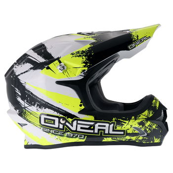 Oneal 3Series Shocker Black Yellow Helmet Right Side                                                                                                                                                                                                           