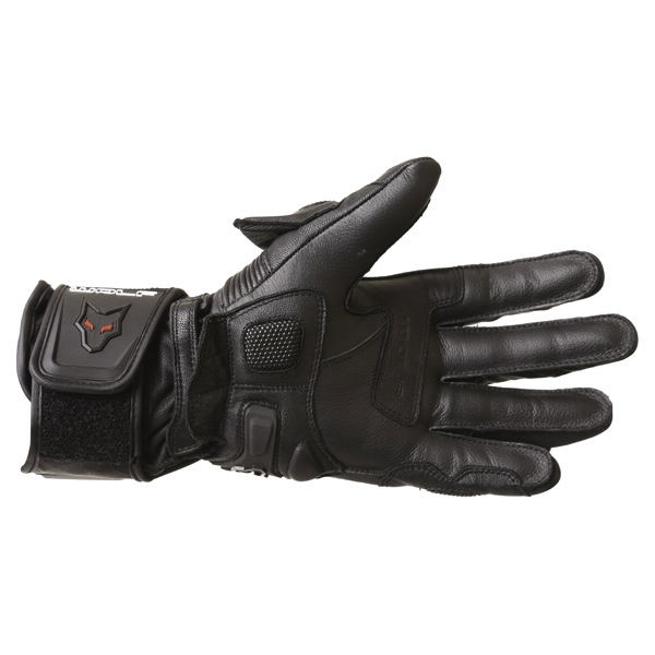 Wolf 2470 Racing Black Motorcycle Gloves Palm                                                                                                                                                                                                                  
