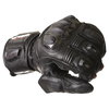Wolf 2470 Racing Black Motorcycle Gloves Knuckle                                                                                                                                                                                                               