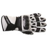 Frank Thomas Sport Black White Motorcycle Gloves Back                                                                                                                                                                                                          