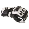 Frank Thomas Sport Black White Motorcycle Gloves Knuckle                                                                                                                                                                                                       