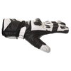 Frank Thomas Sport Black White Motorcycle Gloves Thumb side                                                                                                                                                                                                    