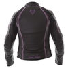 Frank Thomas FTL322 Elegance Black Purple Ladies Leather Motorcycle Jacket Back                                                                                                                                                                                