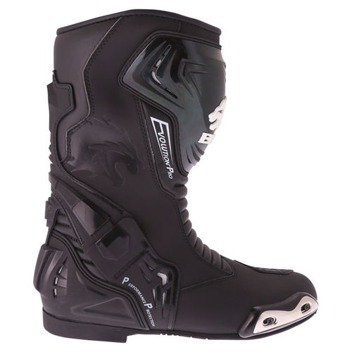 BKS Evolution Pro Black Waterproof Motorcycle Boots Outside leg                                                                                                                                                                                                