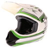 THH TX11 Lightning Youth White Green Helmet Front Left                                                                                                                                                                                                         