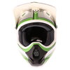 THH TX11 Lightning Youth White Green Helmet Front                                                                                                                                                                                                              