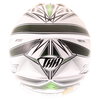 THH TX11 Lightning Youth White Green Helmet Back                                                                                                                                                                                                               