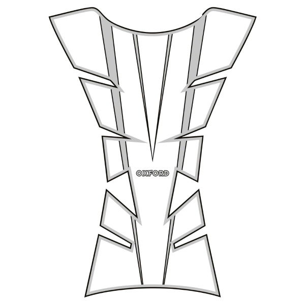 Oxford Products Sheer Arrow Tank Pad Silver Sheer Arrow Tank Pad Silver