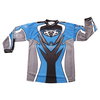 Wulfsport Attack Kids Blue Motocross Shirt Front                                                                                                                                                                                                               