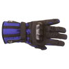 Frank Thomas Pacific Black Blue Motorcycle Gloves Back                                                                                                                                                                                                         