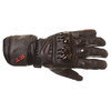 Frank Thomas Pro Black Motorcycle Gloves Back                                                                                                                                                                                                                  