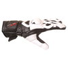 Frank Thomas Pro Black White Motorcycle Gloves Thumb side                                                                                                                                                                                                      