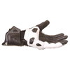 Frank Thomas Pro Black White Motorcycle Gloves Little finger side                                                                                                                                                                                              