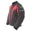 Frank Thomas Tornado Mens Black Red Textile Motorcycle Jacket Side                                                                                                                                                                                             