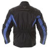 Frank Thomas Tornado Mens Black Blue Textile Motorcycle Jacket Back                                                                                                                                                                                            