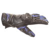 Frank Thomas Dynamic Black Blue Motorcycle Gloves Thumb side                                                                                                                                                                                                   