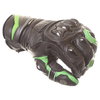 Frank Thomas Dynamic Black Green Motorcycle Gloves Knuckle                                                                                                                                                                                                     