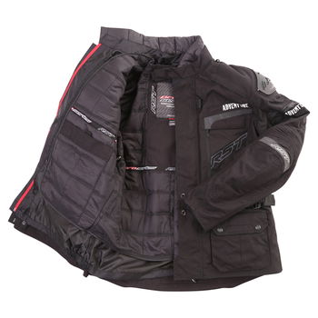 RST Adventure III 1850 Mens Black Textile Motorcycle Jacket Inside                                                                                                                                                                                             