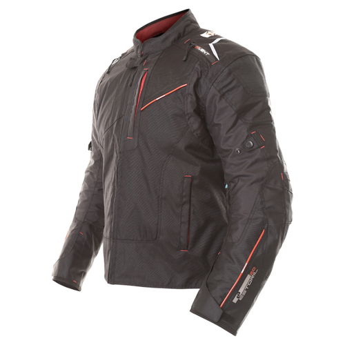 Oxford Products Estoril 2 MS Short Mens Black Textile Motorcycle Jacket Side                                                                                                                                                                                   
