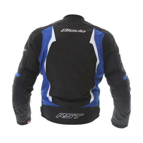 RST Blade Sport II 1890 Mens Black Blue Textile Motorcycle Jacket Back                                                                                                                                                                                         