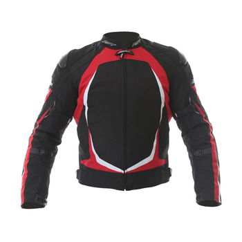 RST Blade Sport II 1890 Mens Black Red White Textile Motorcycle Jacket Front                                                                                                                                                                                   