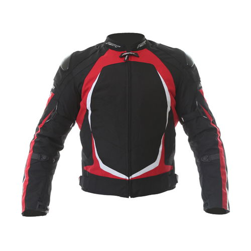 RST Blade Sport II 1890 Mens Black Red White Textile Motorcycle Jacket Front                                                                                                                                                                                   