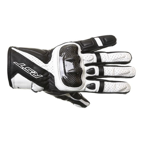 RST Stunt III CE 2123 White Black Motorcycle Gloves Back                                                                                                                                                                                                       