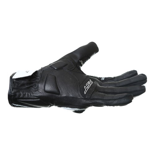 RST Stunt III CE 2123 White Black Motorcycle Gloves Little finger side                                                                                                                                                                                         