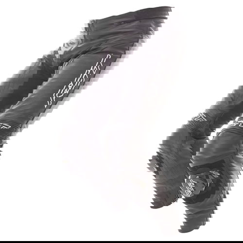 RST Blade II 1846-7-8 Black Leather Motorcycle Jeans Riding crouch                                                                                                                                                                                             